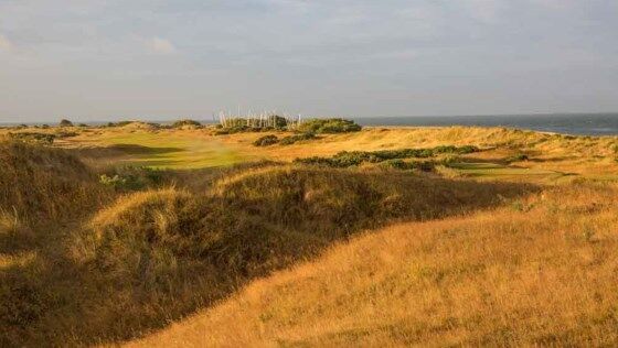 12th fairway from dunes behind green