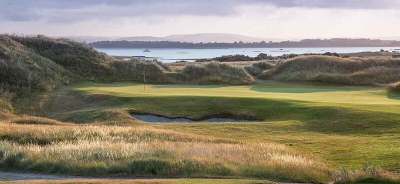 12th green from 13th tee