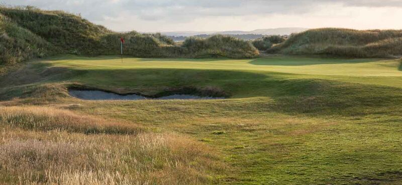 12th green side bunker view