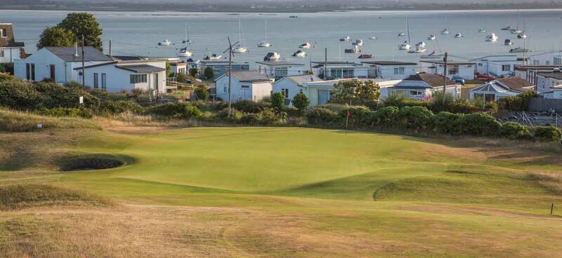 13th Green from fairway approach