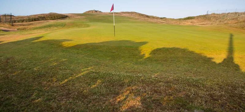 13th fairway from behind green