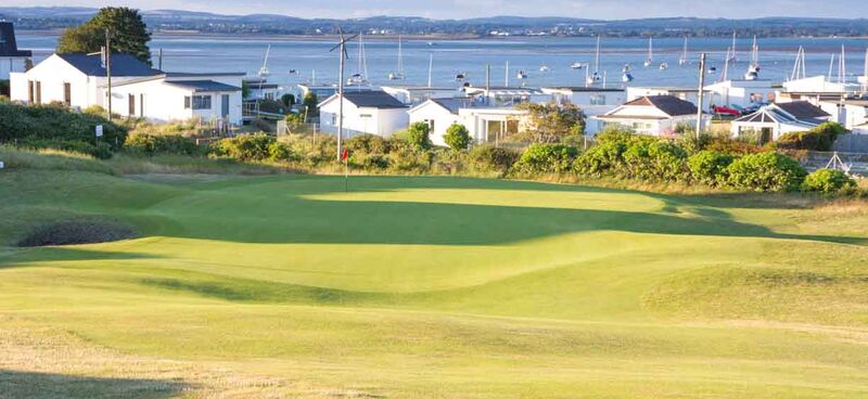 View of harbour over 13th green