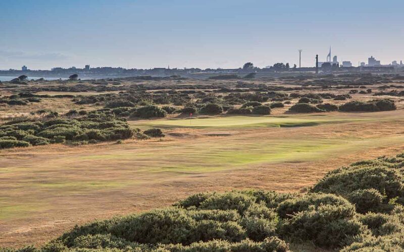 17th green from clubhouse