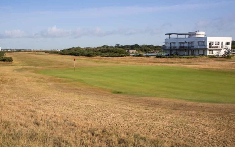 18th fairway from behind green